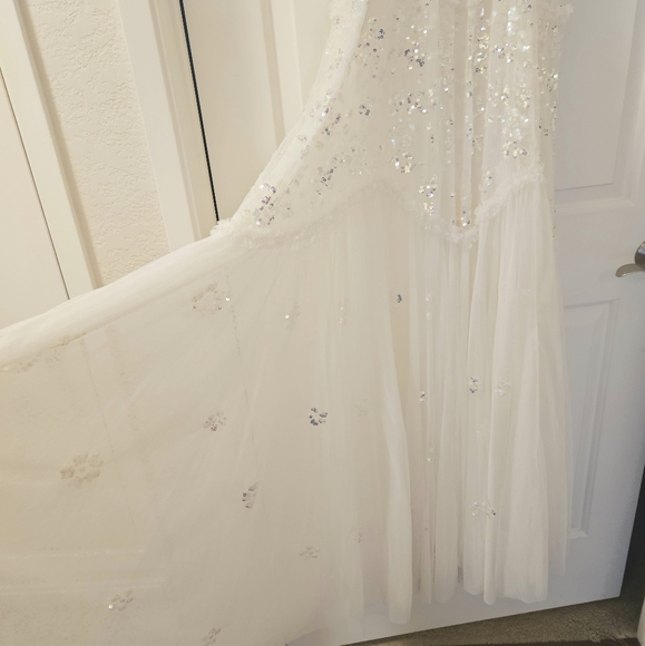 Needle & Thread Tiered Gloss Cami Gown - Picture 13 of 17